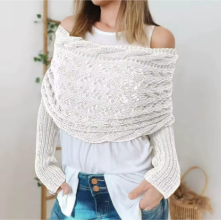 Knitted Windproof Shawl