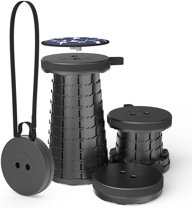 FlexSeat [Portable Collapsible Stool with Load Capacity 550lbs]