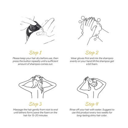 3 in 1 Hair Dye Shampoo