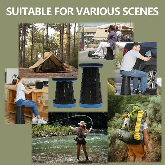 FlexSeat [Portable Collapsible Stool with Load Capacity 550lbs]