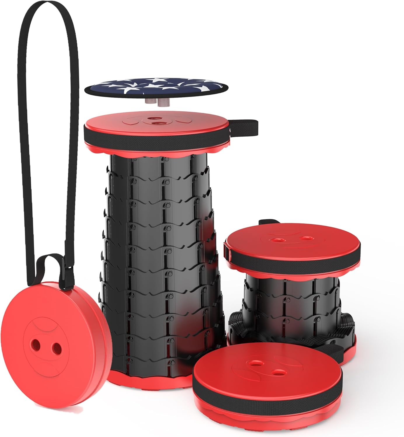 FlexSeat [Portable Collapsible Stool with Load Capacity 550lbs]