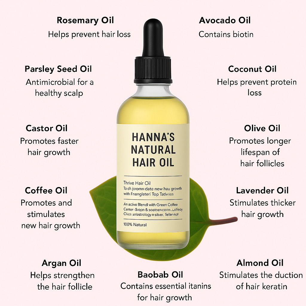 Hanna's Natural Hair Oil