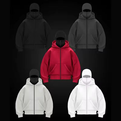 Cozy Shield Zip Hoodie