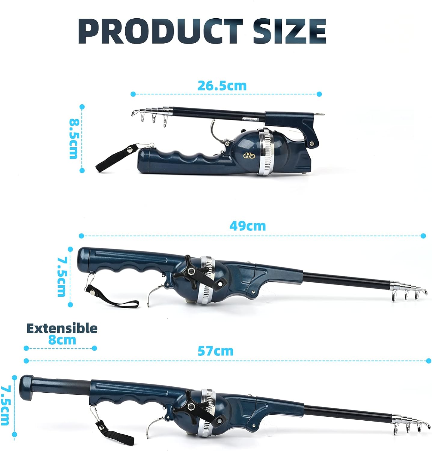 2025 Foldable Fishing Rod and Reel [Can Easily Be Carried Anywhere]