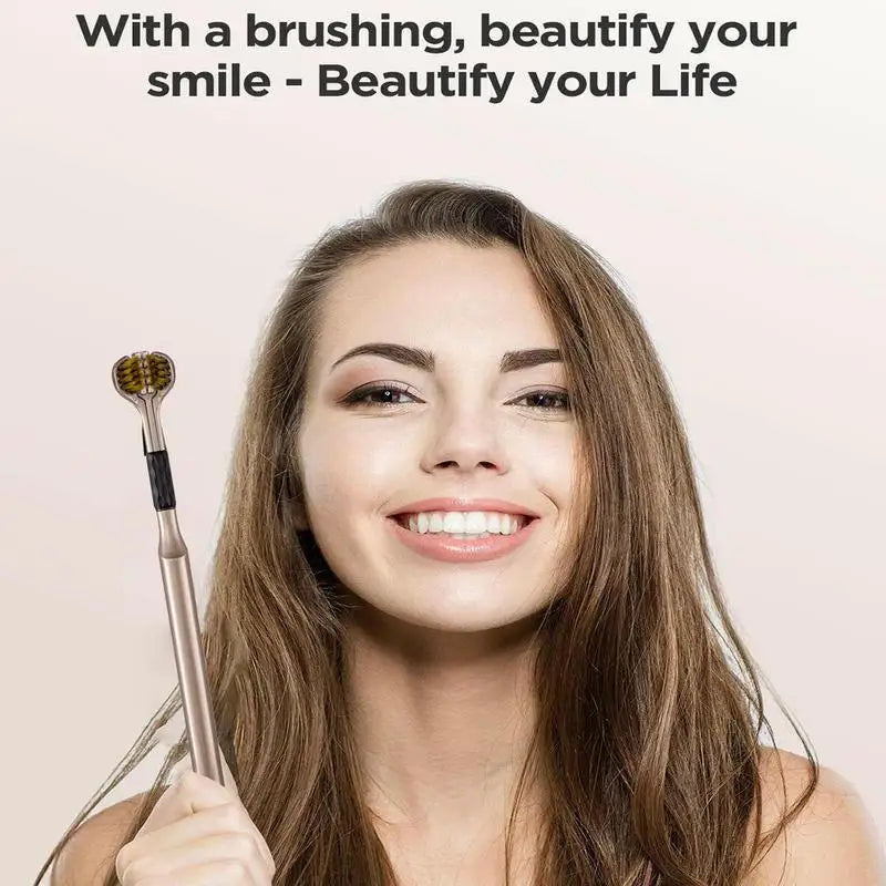 3-Sided Bristle Toothbrush (4-Piece Set)