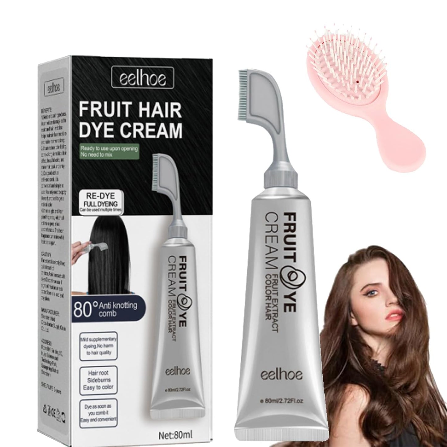 Fruit Hair Dyeing Comb