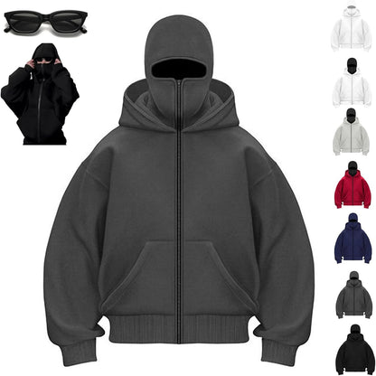 Cozy Shield Zip Hoodie