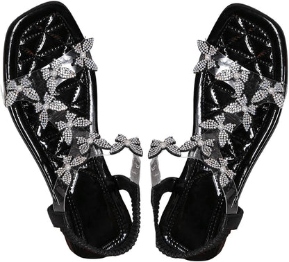 Butterfly Charm Ankle Sandals
