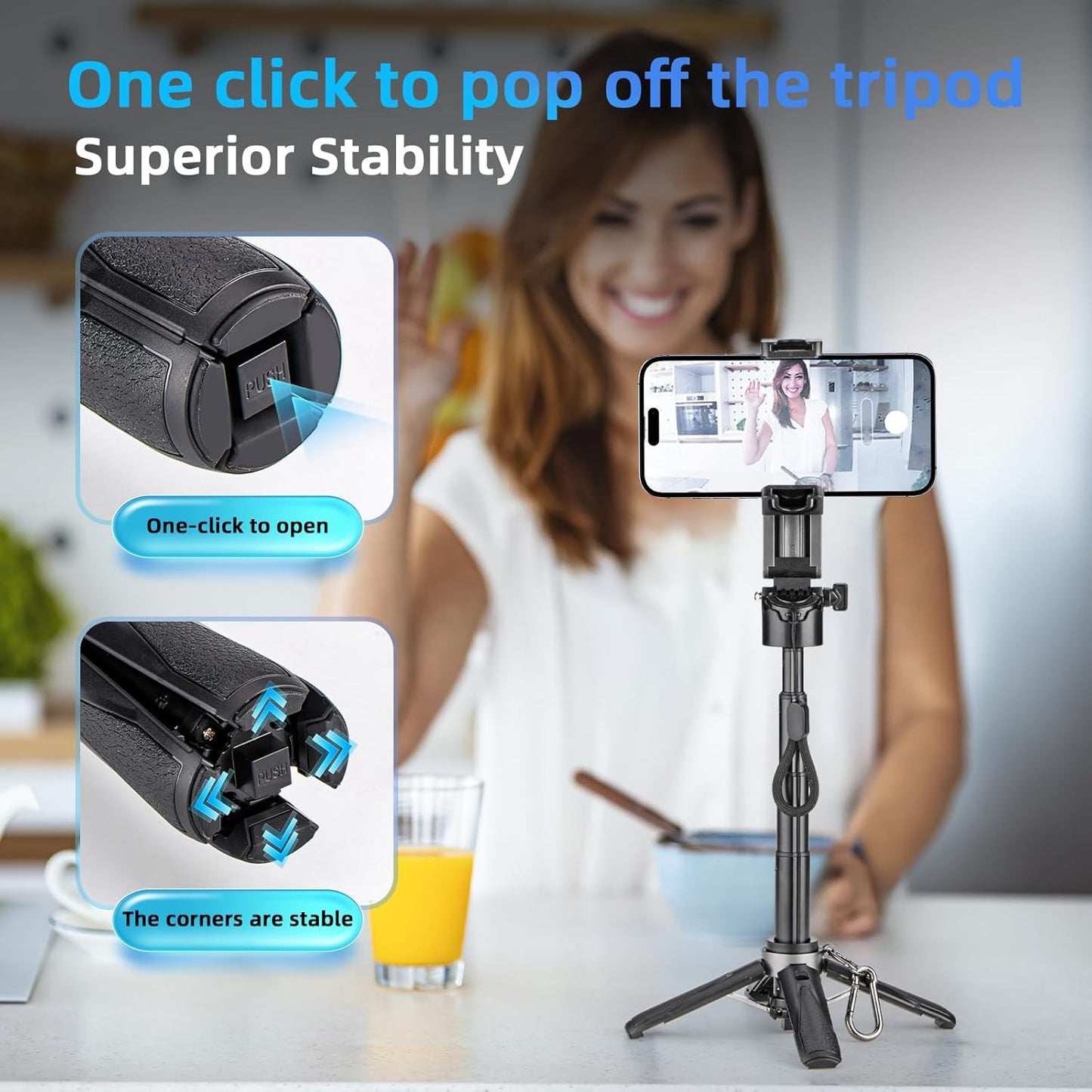 4-in-1 Pocket Size Selfie Stick
