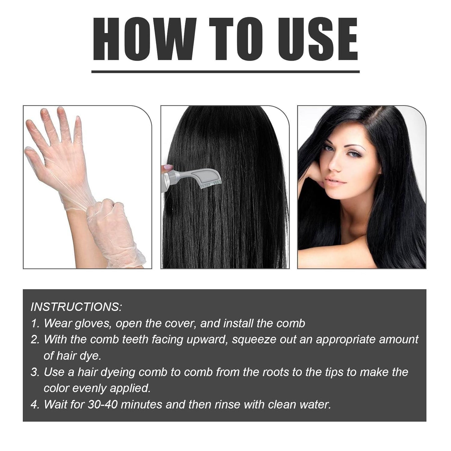 Fruit Hair Dyeing Comb