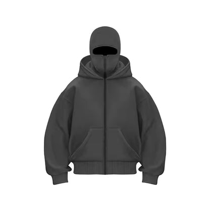 Cozy Shield Zip Hoodie