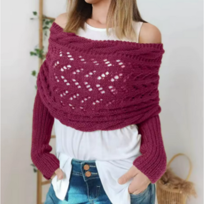 Knitted Windproof Shawl