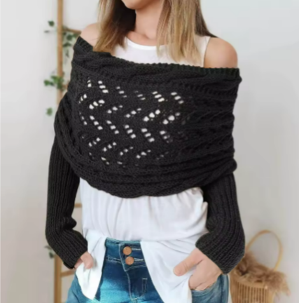 Knitted Windproof Shawl